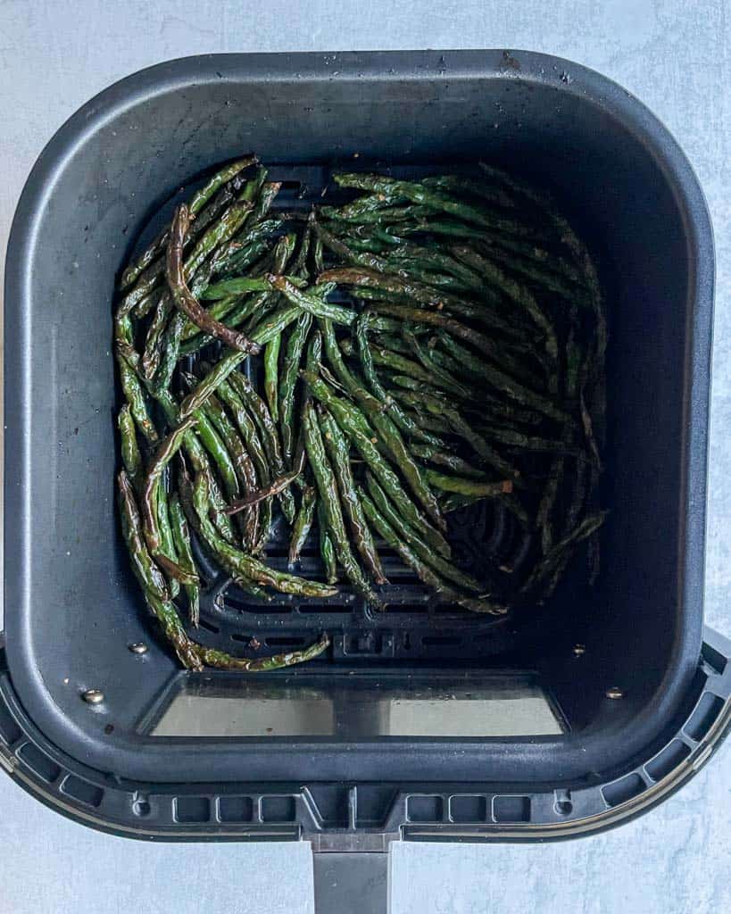 fully cooked air fryer green beans