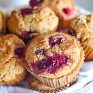 close up view of muffins