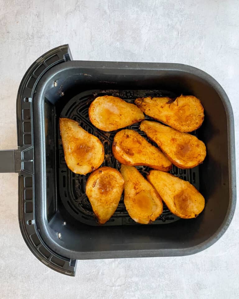 Easy Air Fryer Pears - Good Food Baddie