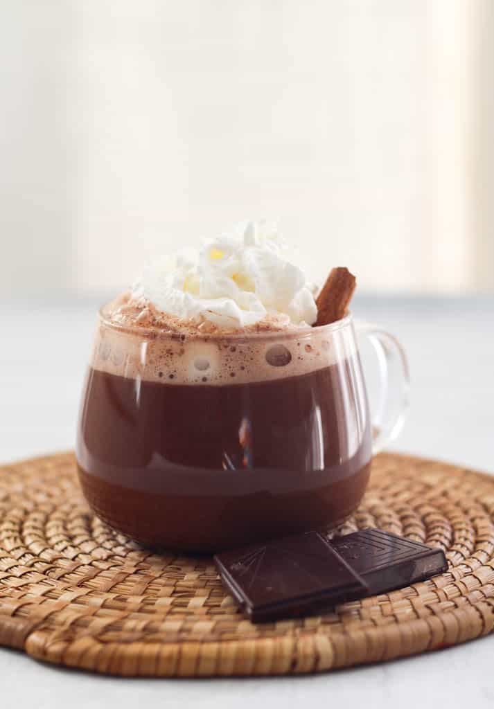 Healthy Oat Milk Hot Chocolate (Vegan)