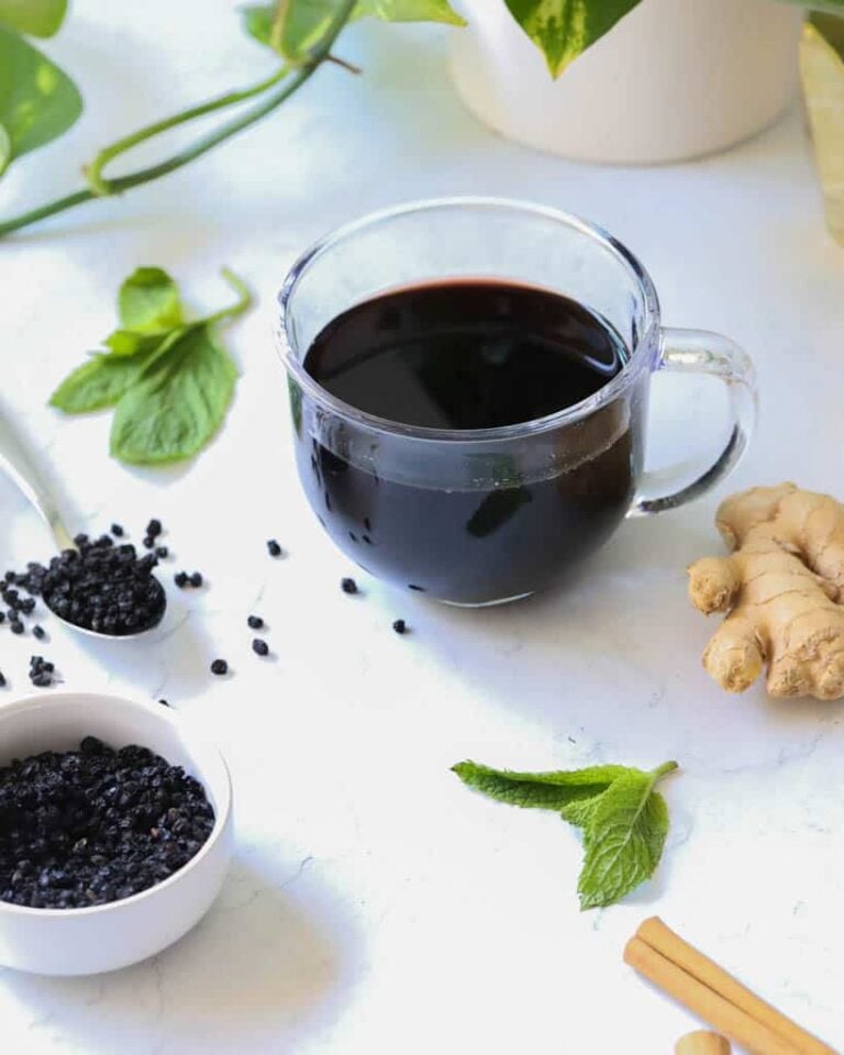 4Ingredient Elderberry Tea Good Food Baddie