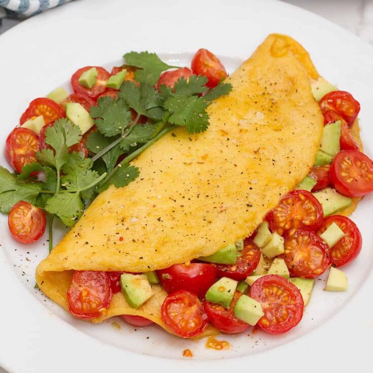 Image for Just Egg Omelette With Roasted Cherry Tomatoes