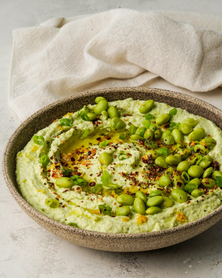 Best Edamame Hummus - Good Food Baddie