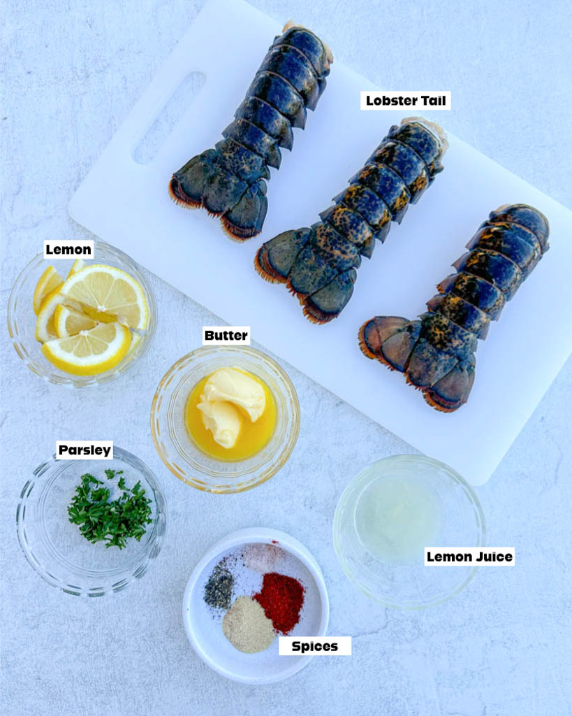 ingredients for lobster tail recipe