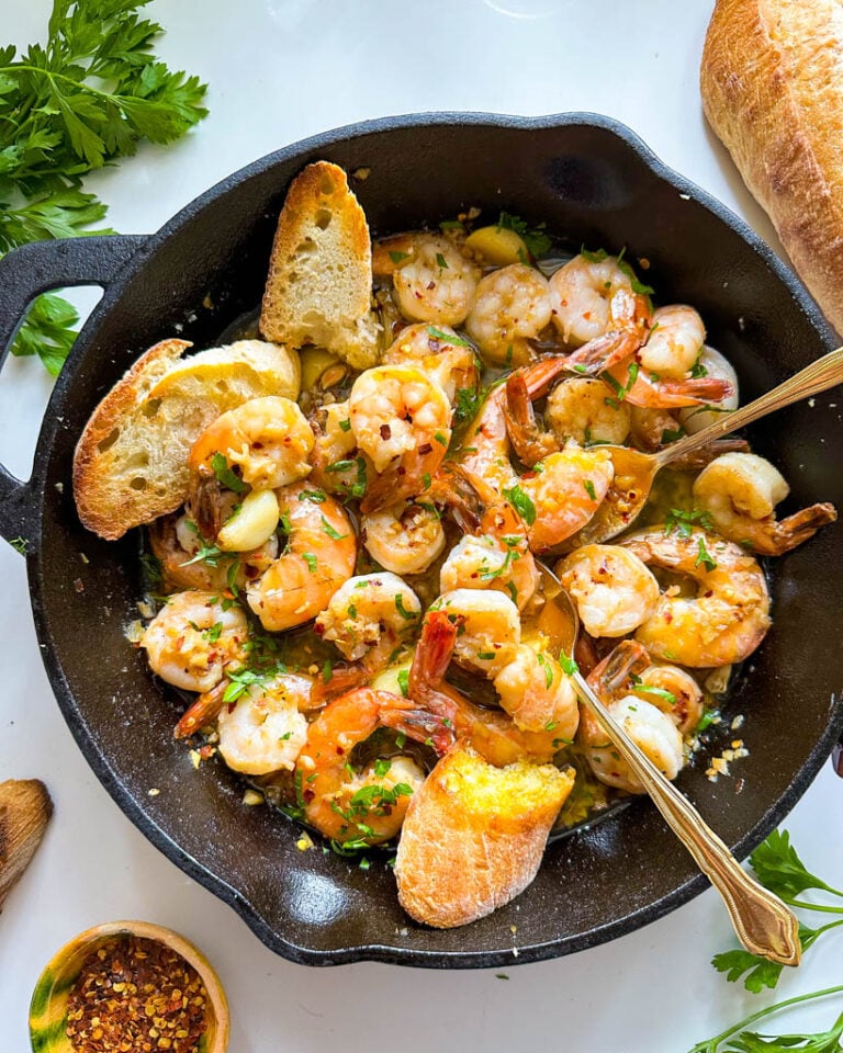 Gambas al Ajillo (Spanish Garlic Shrimp) - Good Food Baddie