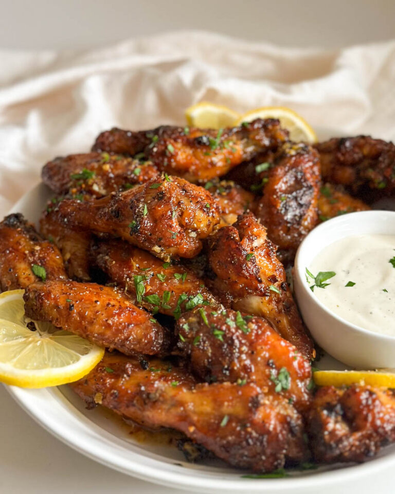 Honey Lemon Pepper Wings - Good Food Baddie