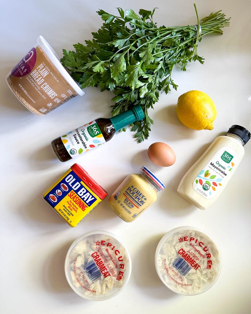 gluten free ingredients for Maryland crab cakes recipe