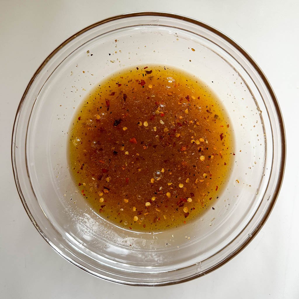 lemon pepper sauce in a small bowl