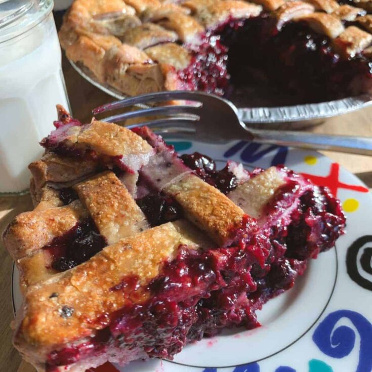 Image for Gluten-Free Mixed Berry Pie with the BEST Freeze-Dried Berry Crust