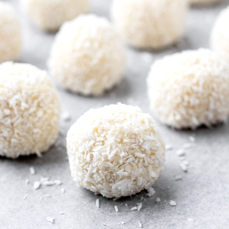 Image for White Chocolate Coconut Truffles {3-Ingredients}