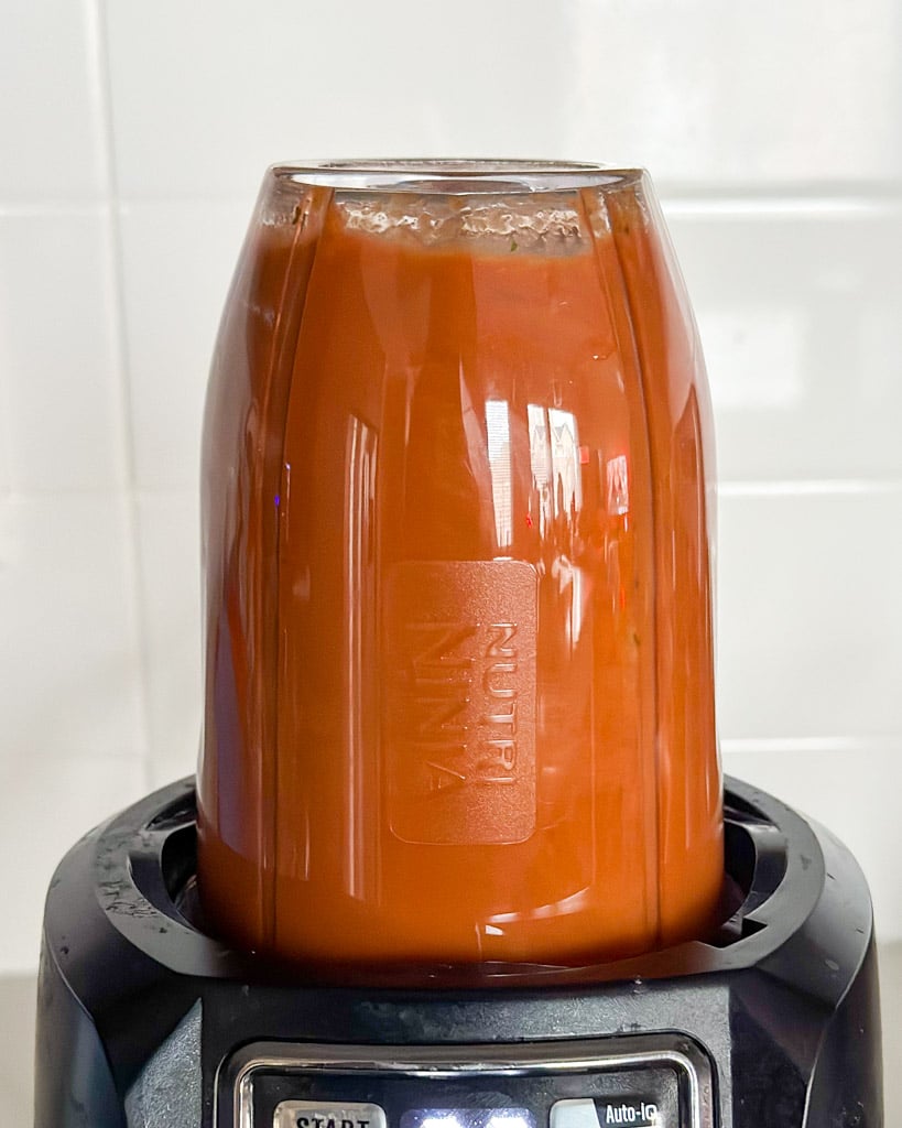 marinara sauce in a ninja blender