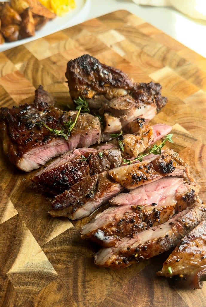 Make Super Tender Pan-Seared Lamb Leg Steak!