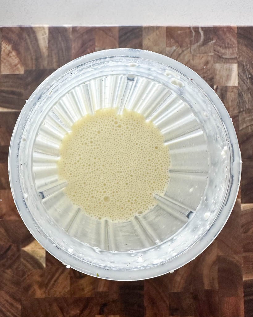 batter for cottage cheese wrap in a blender