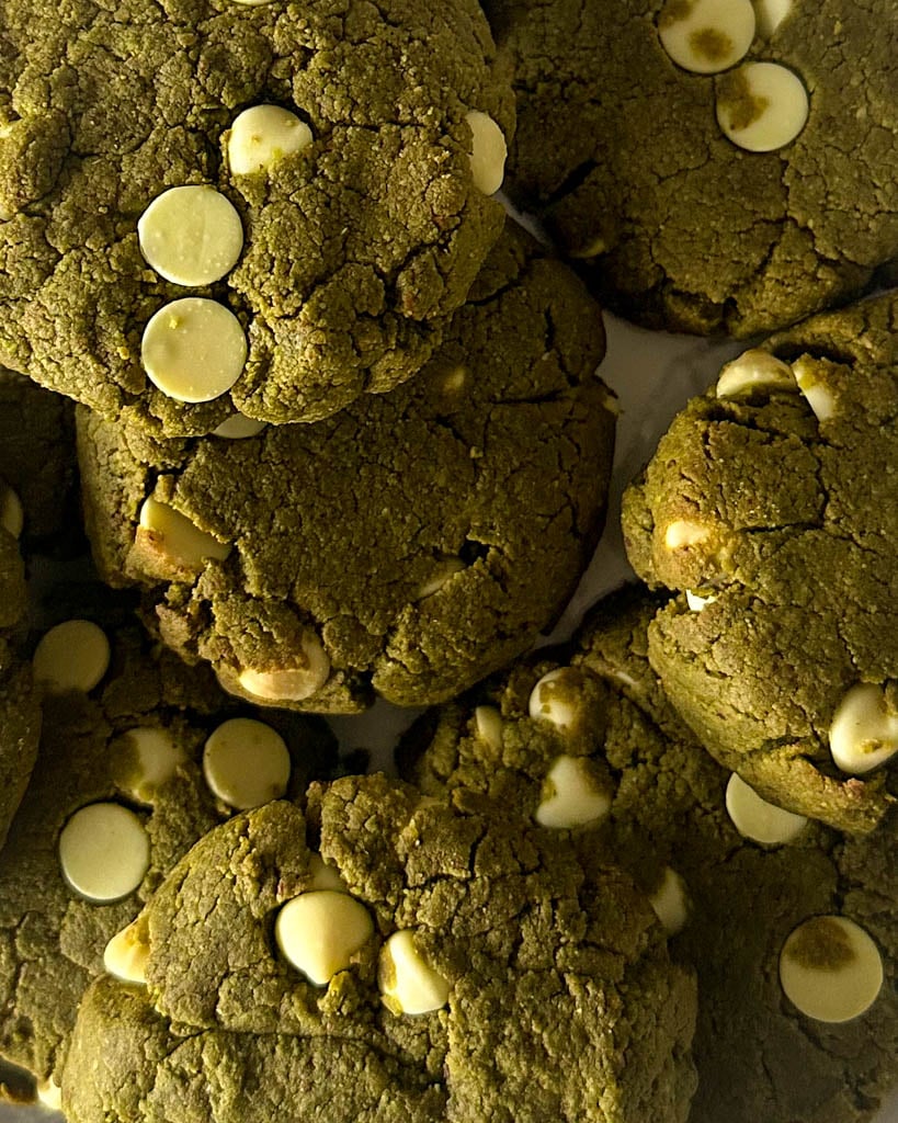 fully baked matcha cookies 