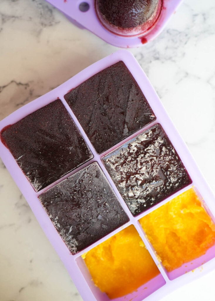 frozen citrus pulp and frozen elderberry bombs