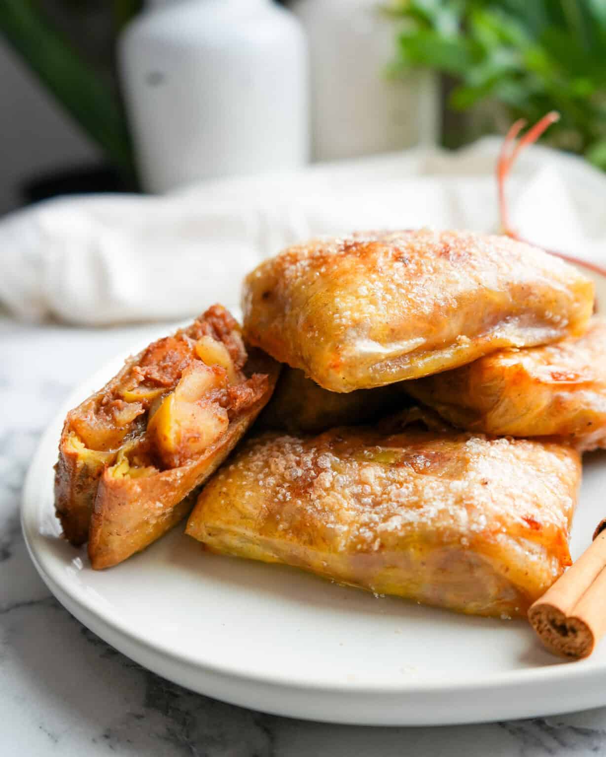 Pastry With Rice Easy Gluten-Free Apple Pastry Using Rice Paper - Good Food Baddie