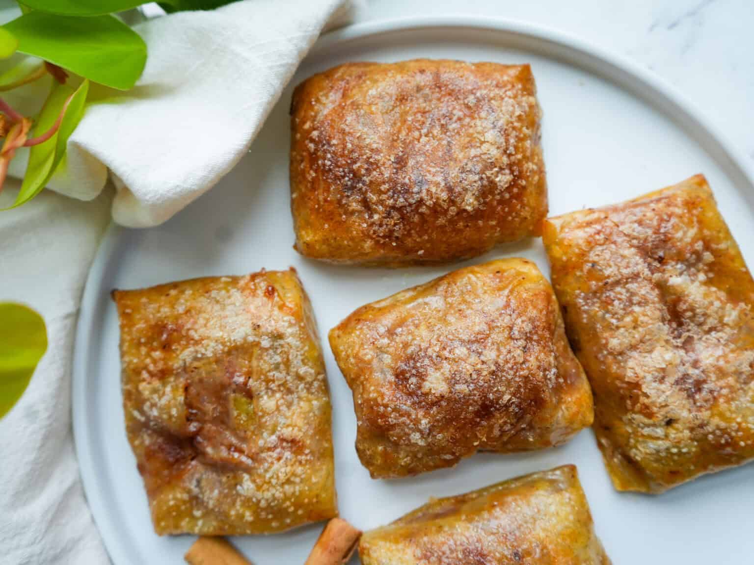 Pastry With Rice Easy Gluten-Free Apple Pastry Using Rice Paper - Good Food Baddie