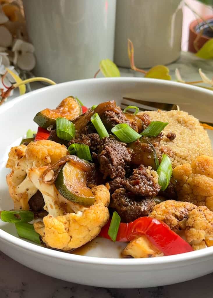 beef bowl recipe ground beef bowl with veggies and quinoa