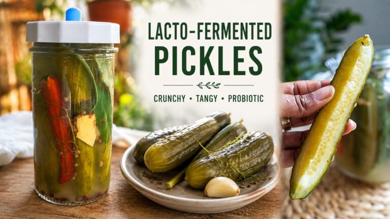 Lacto-Fermented Cucumbers (Dill Pickles)