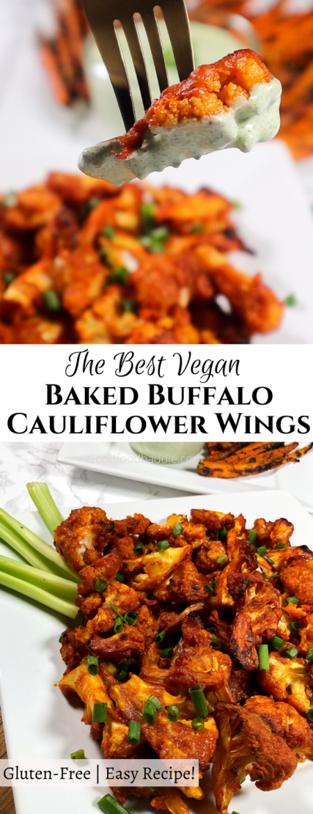 The Best Baked Buffalo Cauliflower Wings Good Food Baddie