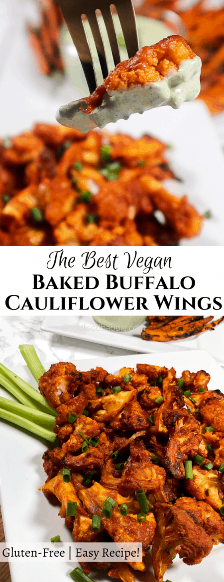 Buffalo Wings Vegan using cauliflower