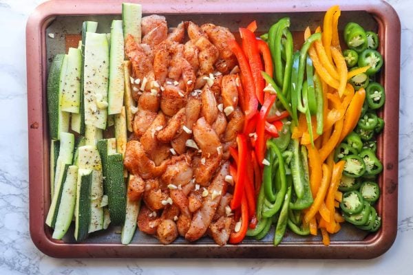 Chicken Fajitas Before Baking