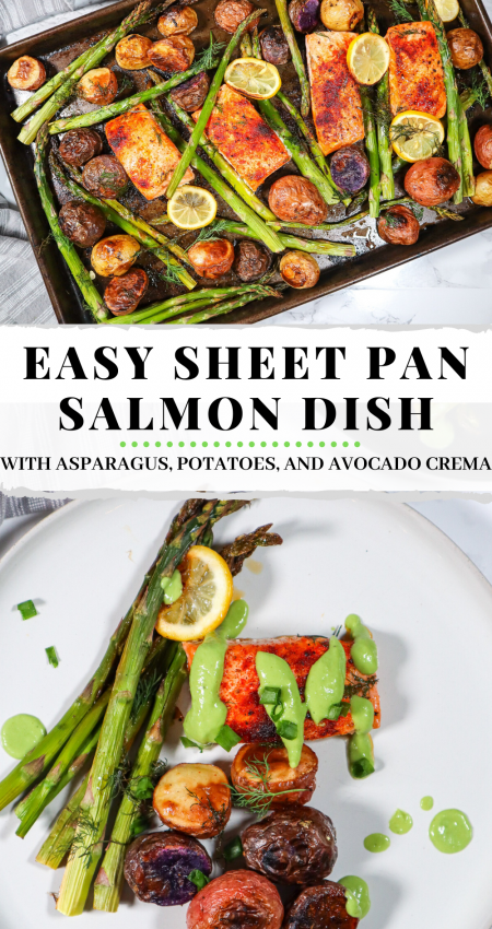 easy sheet pan salmon dinner