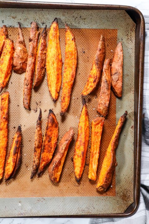 how to make crispy sweet potato fries