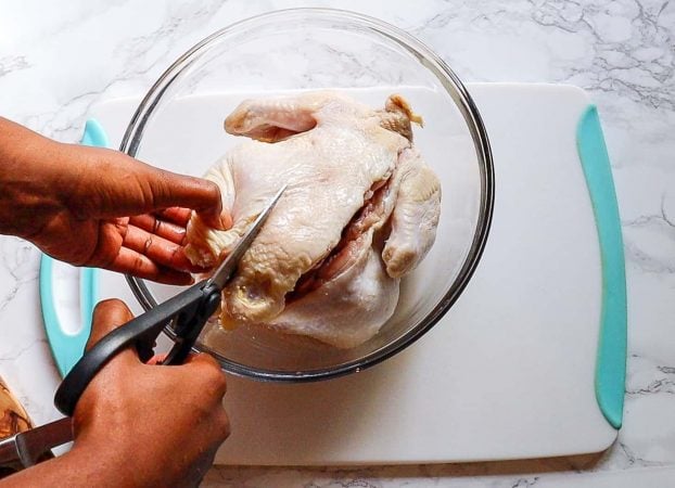 how to spatchcock or butterfly chicken